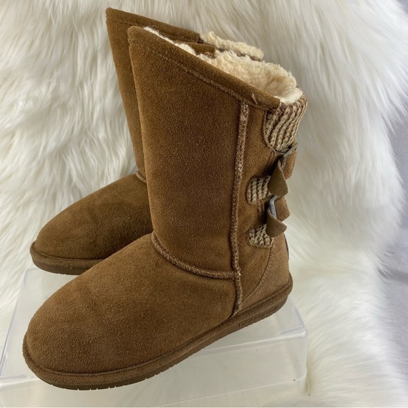 BEARPAW BOSHIE CHESTNUT DISTRESS SNOW- WINTER BOOTS SIZE 7 - Picture 5 of 10